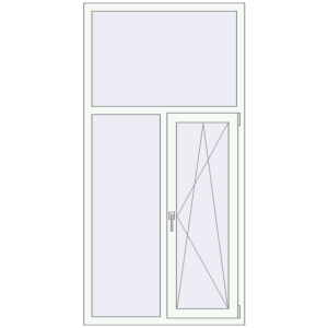 Купити Вікна 1000x2000 мм REHAU Brillant-Design Білий (RAL 9016) з двох сторін