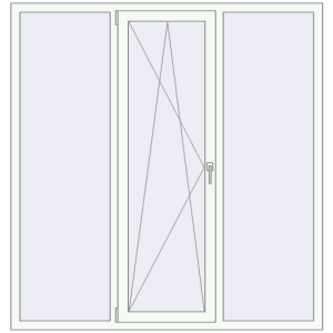 Купити Вікна 1730x1810 мм REHAU Euro 60 Білий (RAL 9016) з двох сторін