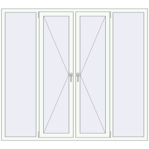 Купити Вікна 2000x1800 мм REHAU Euro 60 Білий (RAL 9016) з двох сторін