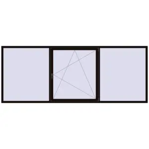 Купити Вікна 3600x1400 мм REHAU SYNEGO MD BLACK_BROWN з двох сторін