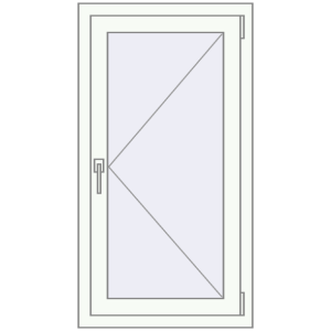 Купити Вікна 600x1115 мм REHAU Euro 70 Білий (RAL 9016) з двох сторін