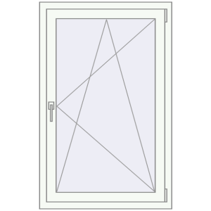 Купити Вікна 800x1300 мм REHAU Euro 60 Білий (RAL 9016) з двох сторін