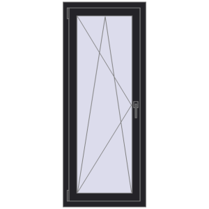 Купити Вікна 600x1480 мм REHAU Euro 60 BLACK_ULTI-MATT з двох сторін