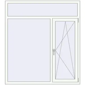 Купити Вікна 1500x1670 мм REHAU Euro 60 Білий (RAL 9016) з двох сторін