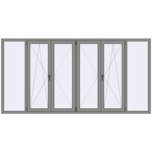 Купити Вікна 3000x1500 мм Altest Pony 375 RAL 9007 Grey aluminium з двох сторін
