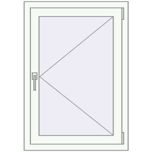 Купити Вікна 700x1000 мм REHAU Brillant-Design Білий (RAL 9016) з двох сторін