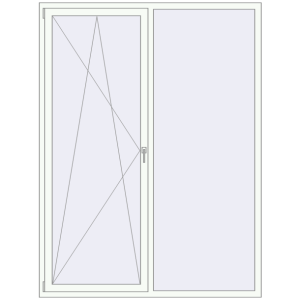 Купити Вікна 1720x2280 мм REHAU SYNEGO MD WALNUT ззовні