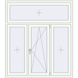 Купити Вікна 1500x1700 мм REHAU Euro 70 Білий (RAL 9016) з двох сторін