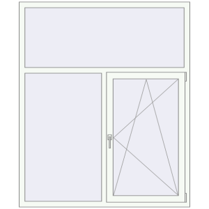 Купити Вікна 1500x1800 мм REHAU Euro 70 Білий (RAL 9016) з двох сторін