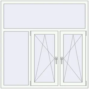 Купити Вікна 1500x1500 мм REHAU Euro 60 Білий (RAL 9016) з двох сторін