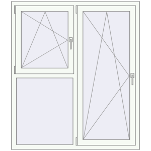 Купити Вікна 1300x1500 мм REHAU Euro 60