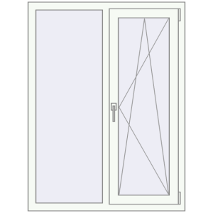Купити Вікна 1000x1330 мм REHAU Euro 60 Білий (RAL 9016) з двох сторін
