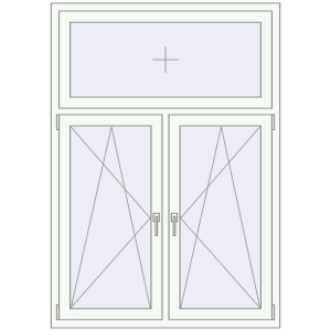 Купити Вікна 1200x1700 мм REHAU Euro 70 Білий (RAL 9016) з двох сторін