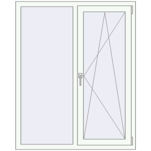 Купити Вікна 1160x1440 мм REHAU Euro 70 Білий (RAL 9016) з двох сторін