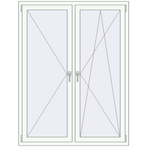 Купити Вікна 1300x1700 мм REHAU Euro 70 Білий (RAL 9016) з двох сторін