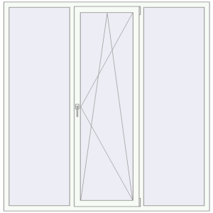 Купити Вікна 1950x1980 мм REHAU Euro 60 Білий (RAL 9016) з двох сторін