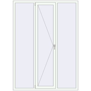 Купити Вікна 1600x2200 мм REHAU Euro 70 Білий (RAL 9016) з двох сторін