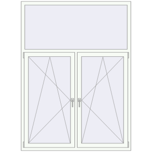 Купити Вікна 1510x2050 мм REHAU Euro 70 Білий (RAL 9016) з двох сторін