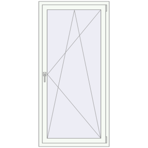 Купити Вікна 920x1760 мм REHAU Euro 70 Білий (RAL 9016) з двох сторін