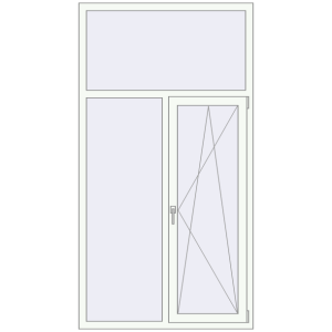 Купити Вікна 1150x2150 мм REHAU Euro 60 Білий (RAL 9016) з двох сторін