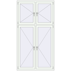 Купити Вікна 1200x2250 мм REHAU Brillant-Design Білий (RAL 9016) з двох сторін