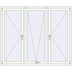 Купити Вікна 1800x1500 мм REHAU Euro 60 Білий (RAL 9016) з двох сторін