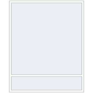 Алюмінієве вікно 1800x2200 мм Одностулкове з фрамугою (комплектація: За замовчуванням). Вид зсередини Купити Вікна 1800x2200 мм Altest Pony 375 RAL 9016 Traffic white з двох сторін