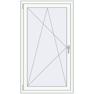 Купити Вікна 800x1400 мм REHAU Euro 70 Білий (RAL 9016) з двох сторін