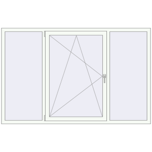 Купити Вікна 2100x1350 мм Altest Pony 375 RAL 9016 Traffic white з двох сторін