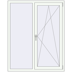 Купити Вікна 1200x1500 мм REHAU Brillant-Design Білий (RAL 9016) з двох сторін