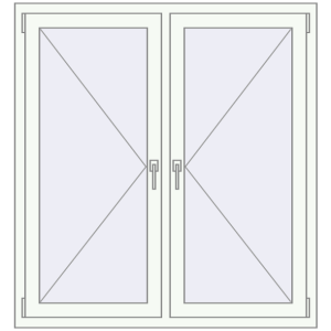 Купити Вікна 1200x1300 мм REHAU Euro 60 Білий (RAL 9016) з двох сторін