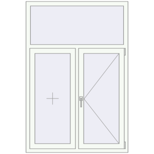 Купити Вікна 1150x1700 мм REHAU Euro 70 Білий (RAL 9016) з двох сторін