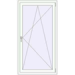 Купити Вікна 880x1550 мм REHAU Brillant-Design Білий (RAL 9016) з двох сторін