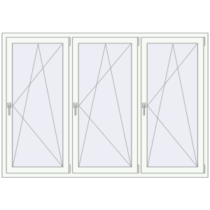 Купити Вікна 2000x1400 мм REHAU Euro 70 Білий (RAL 9016) з двох сторін