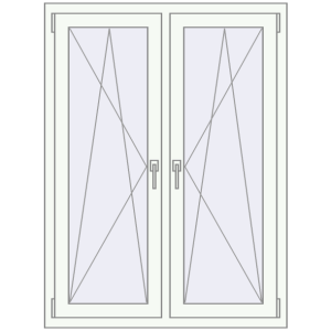 Купити Вікна 1010x1350 мм REHAU Euro 60 Білий (RAL 9016) з двох сторін