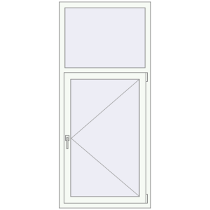 Купити Вікна 800x1800 мм REHAU Euro 60 Білий (RAL 9016) з двох сторін