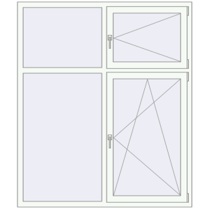 Купити Вікна 1550x1820 мм REHAU Brillant-Design