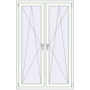 Купити Вікна 1100x1700 мм REHAU Euro 70 Білий (RAL 9016) з двох сторін