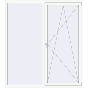 Купити Вікна 1800x2000 мм REHAU Euro 70 Білий (RAL 9016) з двох сторін