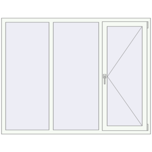 Купити Вікна 1800x1400 мм REHAU Euro 70 Білий (RAL 9016) з двох сторін