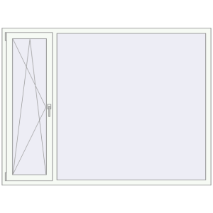 Купити Вікна 2000x1500 мм REHAU SYNEGO MD Білий (RAL 9016) з двох сторін