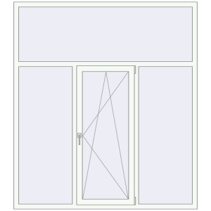 Купити Вікна 1860x2100 мм REHAU Euro 70 Білий (RAL 9016) з двох сторін