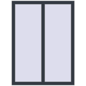 Купити Вікна 930x1250 мм REHAU Euro 60 ANTHRACITE_GREY_STRUKTURAL з двох сторін