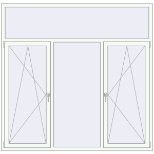Купити Вікна 2050x2000 мм REHAU Euro 70 GOLDEN OAK ззовні