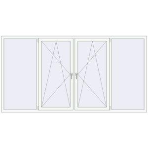 Купити Вікна 2850x1520 мм REHAU Euro 60 Білий (RAL 9016) з двох сторін