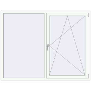 Купити Вікна 1800x1400 мм REHAU Euro 70 Білий (RAL 9016) з двох сторін