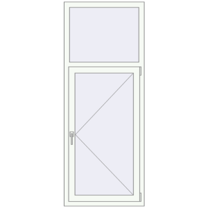 Купити Вікна 740x1880 мм REHAU Euro 60 Білий (RAL 9016) з двох сторін
