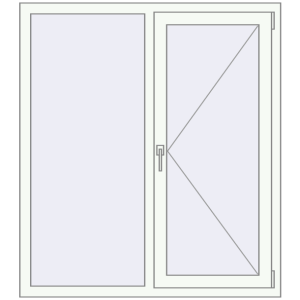 Купити Вікна 1150x1350 мм REHAU Brillant-Design Білий (RAL 9016) з двох сторін