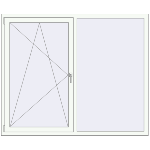 Купити Вікна 1731x1430 мм REHAU Euro 70 Білий (RAL 9016) з двох сторін