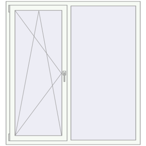 Купити Вікна 1500x1600 мм REHAU Euro 70 Білий (RAL 9016) з двох сторін